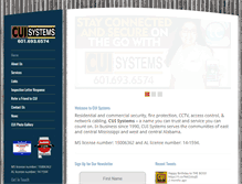 Tablet Screenshot of cuisystems.com